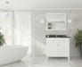 Laviva | Wimbledon 36" White Bathroom Vanity with Black Wood Marble Countertop Laviva - Vanities Laviva   