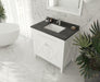 Laviva | Wimbledon 36" White Bathroom Vanity with Black Wood Marble Countertop Laviva - Vanities Laviva   