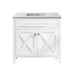 Laviva | Wimbledon 36" White Bathroom Vanity with Matte White VIVA Stone Solid Surface Countertop Laviva - Vanities Laviva   