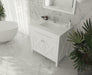 Laviva | Wimbledon 36" White Bathroom Vanity with Matte White VIVA Stone Solid Surface Countertop Laviva - Vanities Laviva   