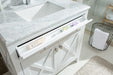 Laviva | Wimbledon 36" White Bathroom Vanity with Matte White VIVA Stone Solid Surface Countertop Laviva - Vanities Laviva   