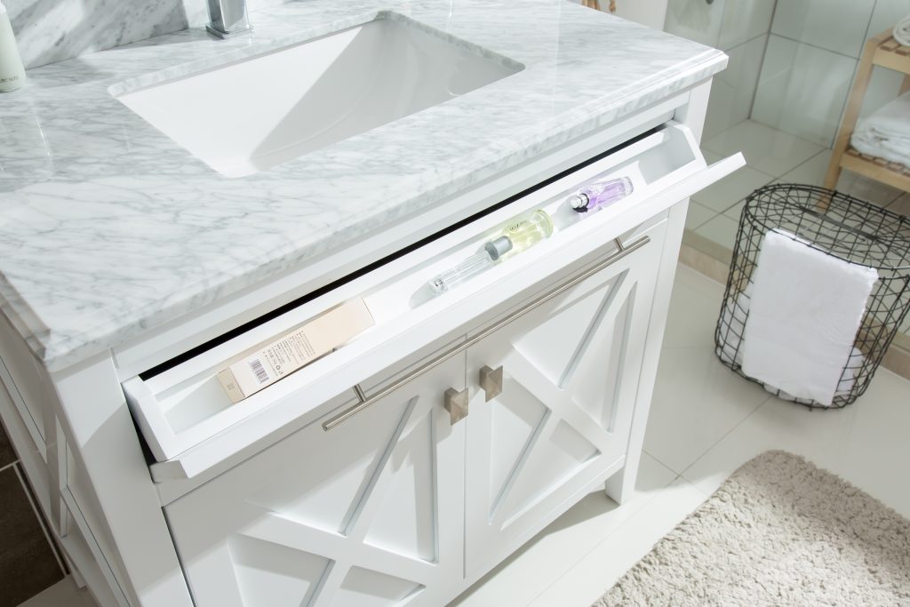 Laviva | Wimbledon 36" White Bathroom Vanity with White Quartz Countertop Laviva - Vanities Laviva   