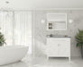 Laviva | Wimbledon 36" White Bathroom Vanity with White Stripes Marble Countertop Laviva - Vanities Laviva   