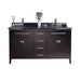 Laviva | Wimbledon 60" Brown Double Sink Bathroom Vanity with Black Wood Marble Countertop Laviva - Vanities Laviva   