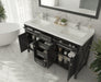 Laviva | Wimbledon 60" Espresso Double Sink Bathroom Vanity with Black Wood Marble Countertop Laviva - Vanities Laviva   