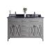 Laviva | Wimbledon 60" Grey Double Sink Bathroom Vanity with Black Wood Marble Countertop Laviva - Vanities Laviva   