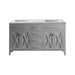 Laviva | Wimbledon 60" Grey Double Sink Bathroom Vanity with Matte White VIVA Stone Solid Surface Countertop Laviva - Vanities Laviva   