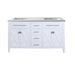 Laviva | Wimbledon 60" White Double Sink Bathroom Vanity with Matte White VIVA Stone Solid Surface Countertop Laviva - Vanities Laviva   