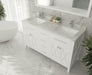 Laviva | Wimbledon 60" White Double Sink Bathroom Vanity with White Carrara Marble Countertop Laviva - Vanities Laviva   