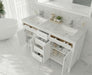 Laviva | Wimbledon 60" White Double Sink Bathroom Vanity with White Carrara Marble Countertop Laviva - Vanities Laviva   