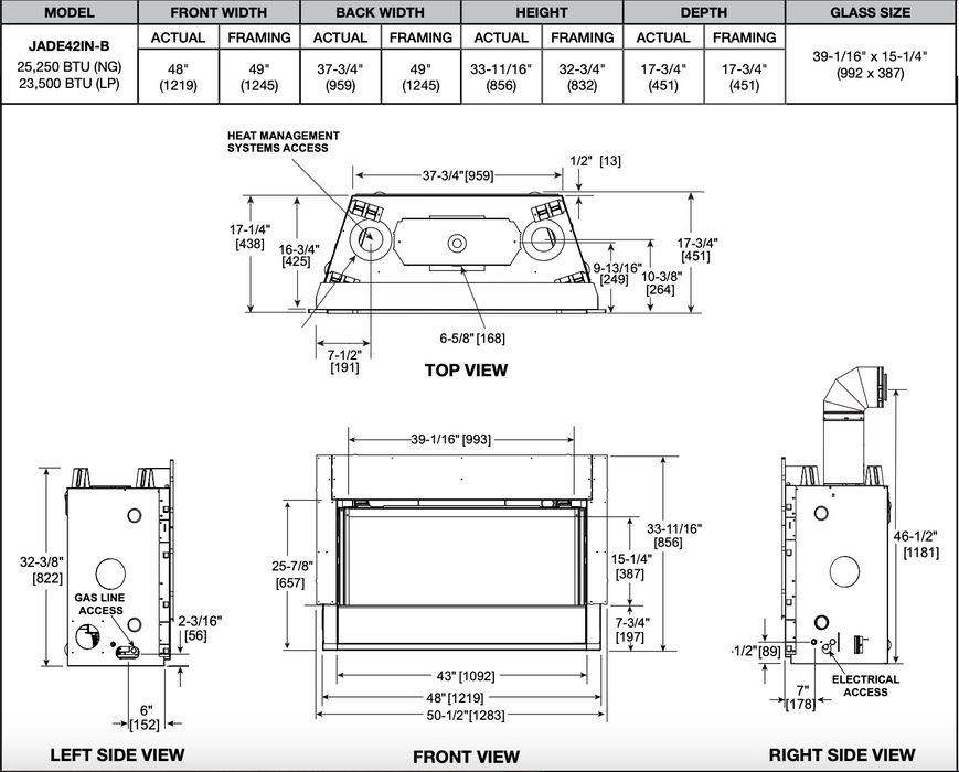 Majestic | Jade 32" Direct Vent Gas Fireplace Majestic - Fireplace Majestic   