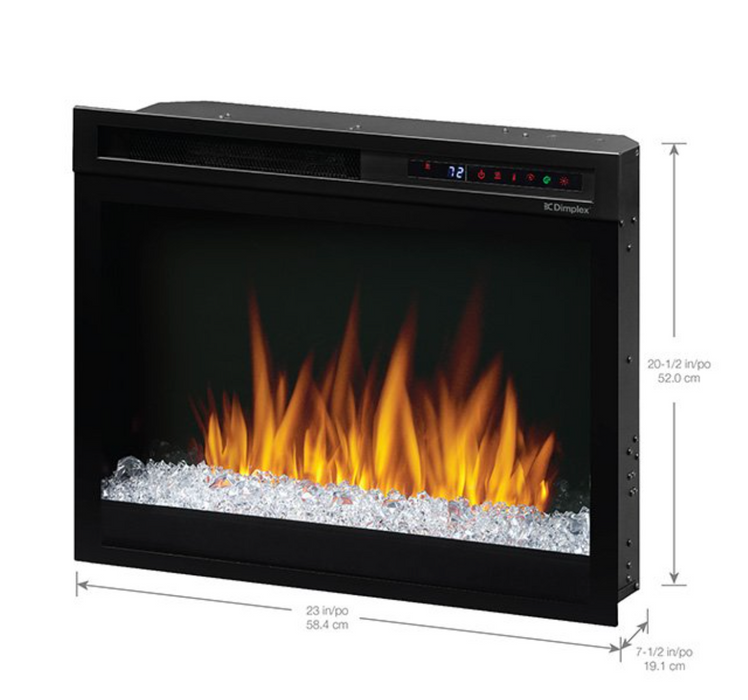 Dimplex | 23" Multi-Fire XHD Plug-In Electric Firebox With Acrylic Ember Media Bed Dimplex Dimplex   