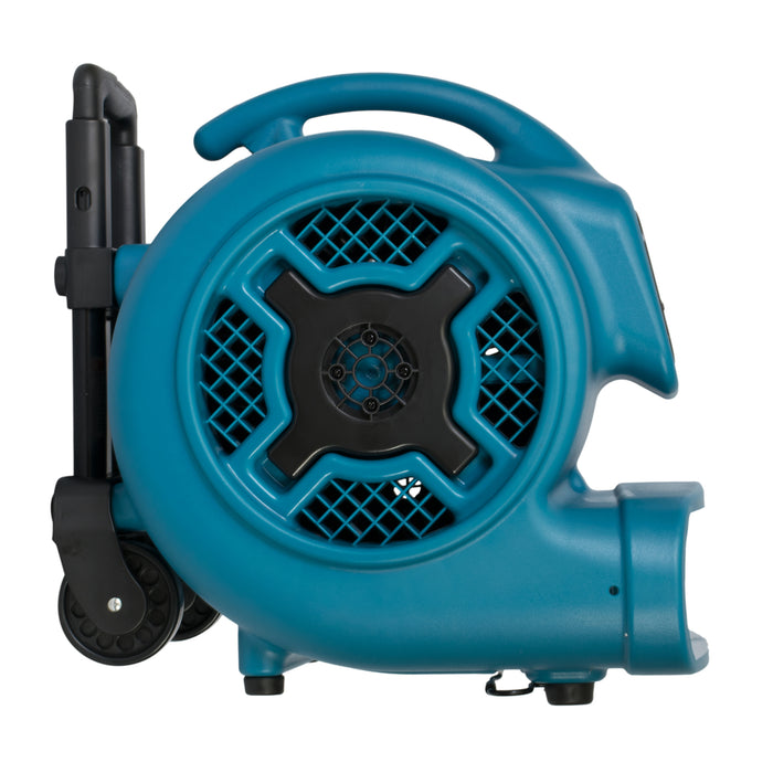 XPOWER | P-830H-Blue | 1 HP, 3600 CFM, 8.5 Amps, 3-Speed Air Mover w/ Telescopic Handle & Wheels XPOWER - Centrifugal Air Mover XPOWER   