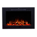 Touchstone | Forte 40" Recessed Mounted Electric Fireplace, Black Touchstone - Electric Fireplace Touchstone   