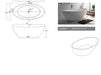 Legion Furniture | 63" White Matt Solid Surface Tub - No Faucet | WJ8643-W Legion Furniture Legion Furniture   