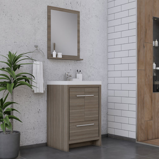 Alya Bath | Sortino 24" Modern Bathroom Vanity in Gray (Free Standing) Alya Bath - Vanities Alya Bath   