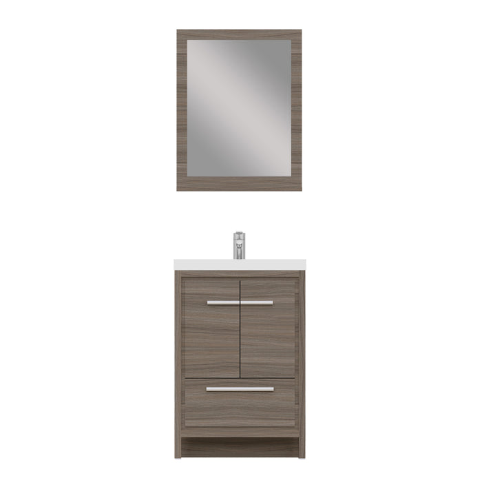 Alya Bath | Sortino 24" Modern Bathroom Vanity in Gray (Free Standing) Alya Bath - Vanities Alya Bath   