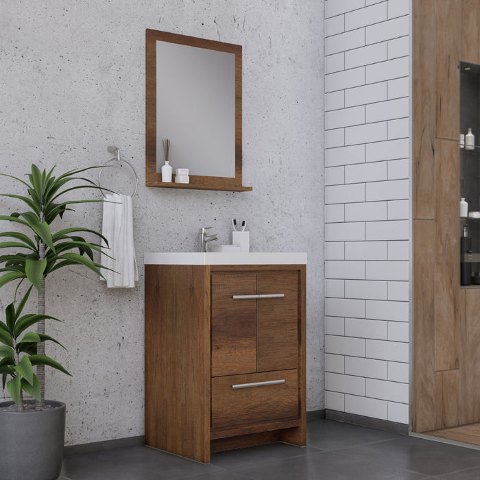 Alya Bath | Sortino 24" Modern Bathroom Vanity in Rosewood (Free Standing) Alya Bath - Vanities Alya Bath   