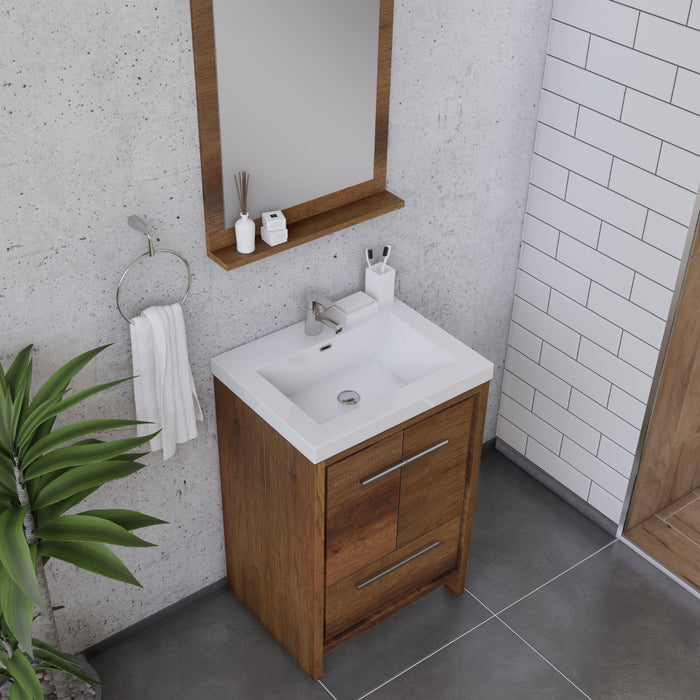 Alya Bath | Sortino 24" Modern Bathroom Vanity in Rosewood (Free Standing) Alya Bath - Vanities Alya Bath   