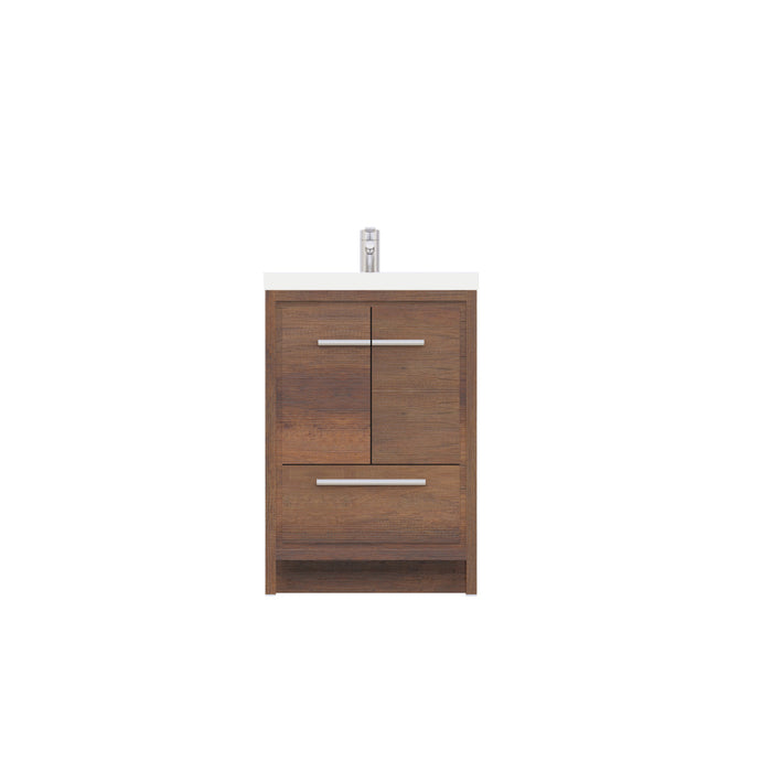 Alya Bath | Sortino 24" Modern Bathroom Vanity in Rosewood (Free Standing) Alya Bath - Vanities Alya Bath   