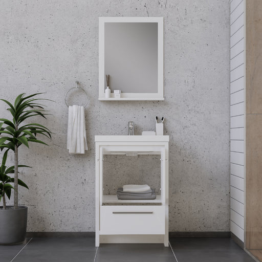 Alya Bath | Sortino 24" Modern Bathroom Vanity in White (Free Standing) Alya Bath - Vanities Alya Bath   