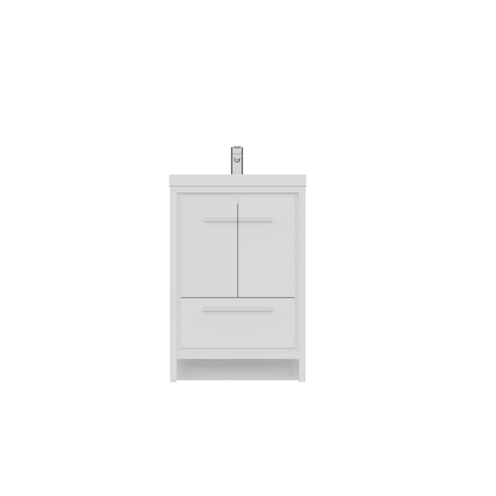 Alya Bath | Sortino 24" Modern Bathroom Vanity in White (Free Standing) Alya Bath - Vanities Alya Bath   