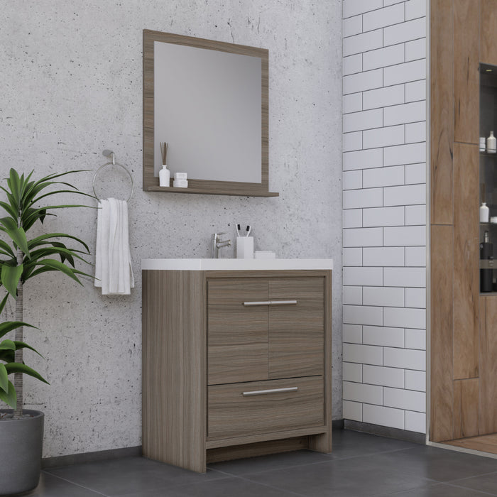 Alya Bath | Sortino 30" Modern Bathroom Vanity in Gray (Free Standing) Alya Bath - Vanities Alya Bath   