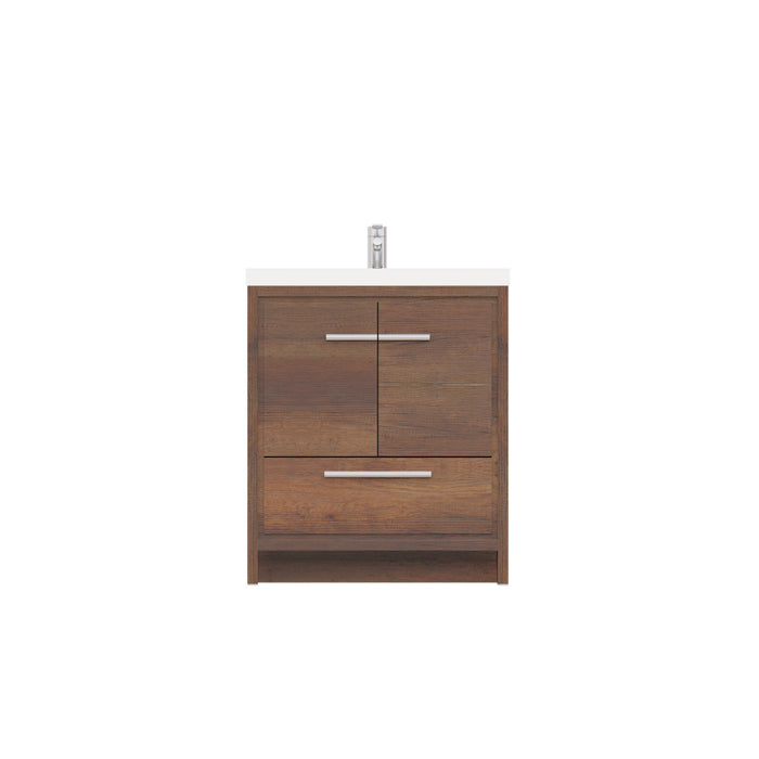 Alya Bath | Sortino 30" Modern Bathroom Vanity in Rosewood (Free Standing) Alya Bath - Vanities Alya Bath   