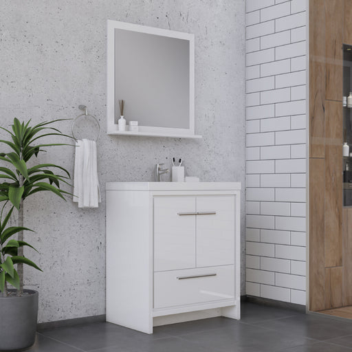 Alya Bath | Sortino 30" Modern Bathroom Vanity in White (Free Standing) Alya Bath - Vanities Alya Bath   