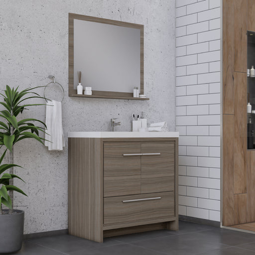 Alya Bath | Sortino 36" Modern Bathroom Vanity in Gray (Free Standing) Alya Bath - Vanities Alya Bath   