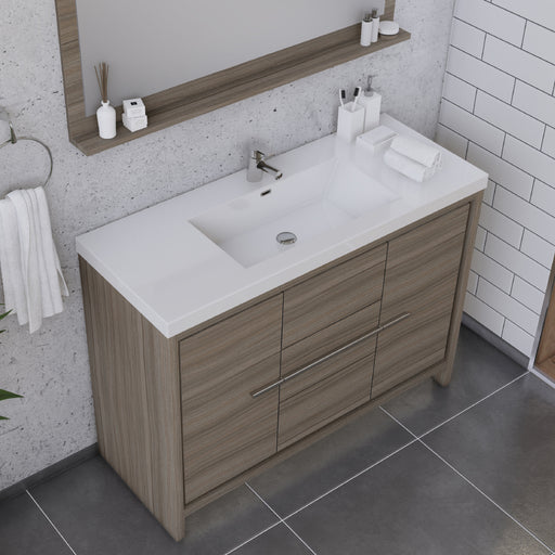 Alya Bath | Sortino 48" Modern Bathroom Vanity in Gray (Free Standing) Alya Bath - Vanities Alya Bath   