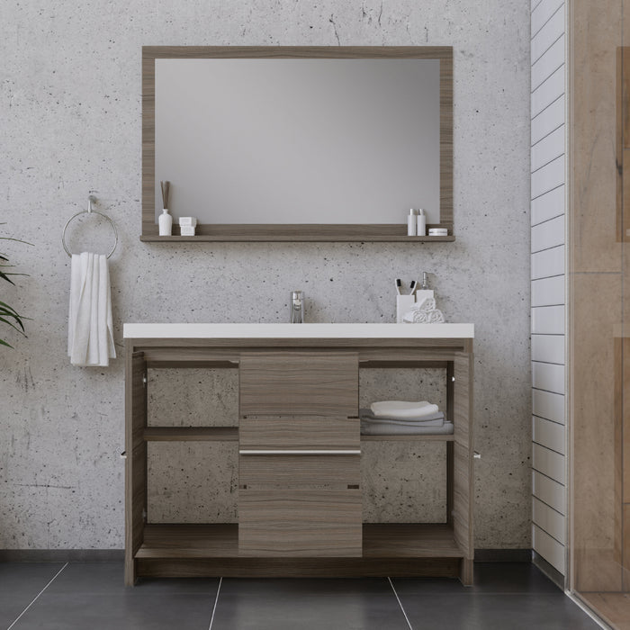 Alya Bath | Sortino 48" Modern Bathroom Vanity in Gray (Free Standing) Alya Bath - Vanities Alya Bath   