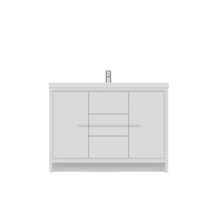 Alya Bath | Sortino 48" Modern Bathroom Vanity in White (Free Standing) Alya Bath - Vanities Alya Bath   