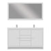 Alya Bath | Sortino 60 Double" Modern Bathroom Vanity in White (Free Standing) Alya Bath - Vanities Alya Bath   