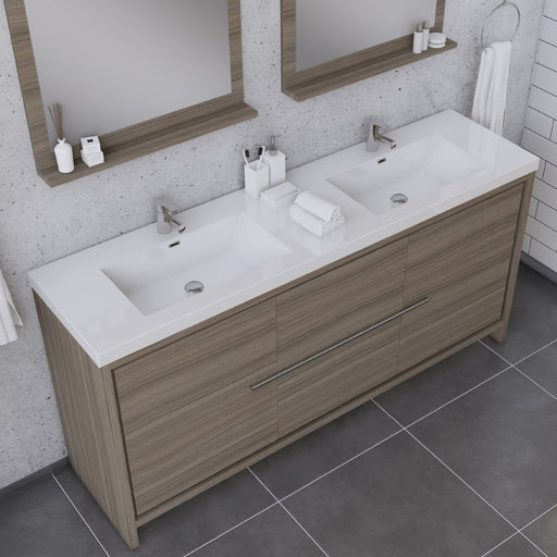 Alya Bath | Sortino 72" Modern Bathroom Vanity in Gray (Free Standing) Alya Bath - Vanities Alya Bath   