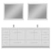 Alya Bath | Sortino 84" Modern Bathroom Vanity in White (Free Standing) Alya Bath - Vanities Alya Bath   