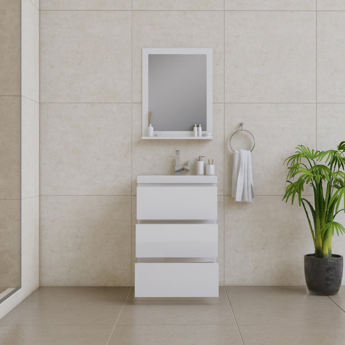 Alya Bath | Paterno 24" Modern Freestanding Bathroom Vanity in White Alya Bath - Vanities Alya Bath   