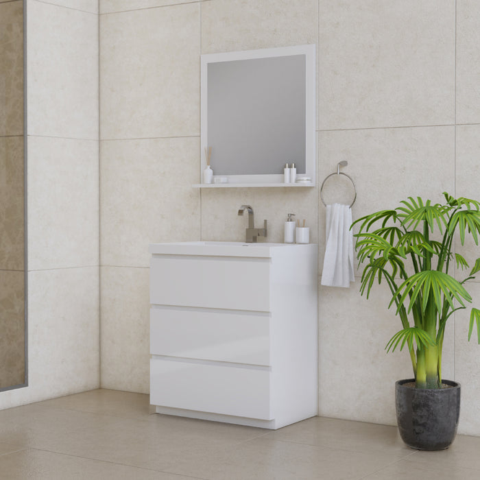 Alya Bath | Paterno 30" Modern Freestanding Bathroom Vanity in White Alya Bath - Vanities Alya Bath   