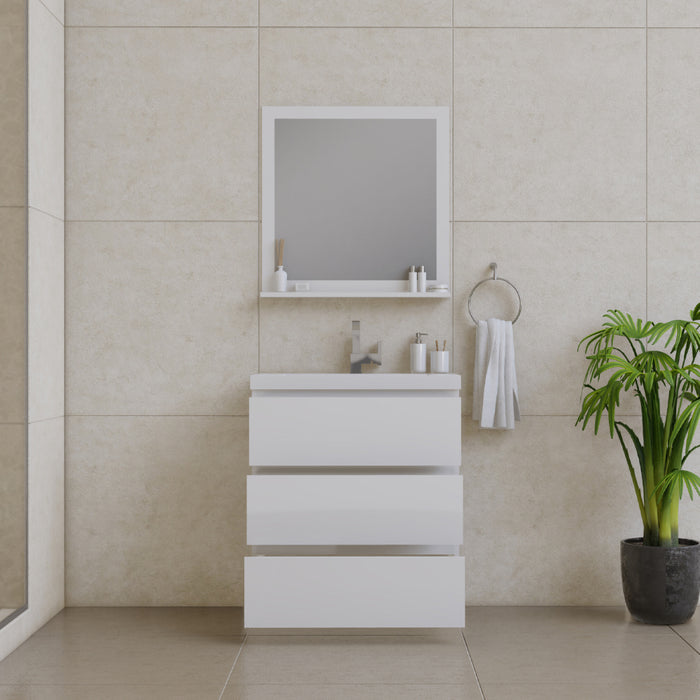 Alya Bath | Paterno 30" Modern Freestanding Bathroom Vanity in White Alya Bath - Vanities Alya Bath   