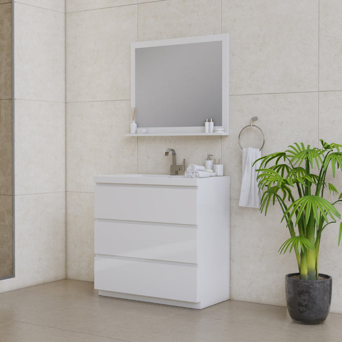 Alya Bath | Paterno 36" Modern Freestanding Bathroom Vanity in White Alya Bath - Vanities Alya Bath   