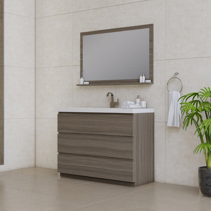 Alya Bath | Paterno 48" Modern Freestanding Bathroom Vanity in Gray Alya Bath - Vanities Alya Bath   