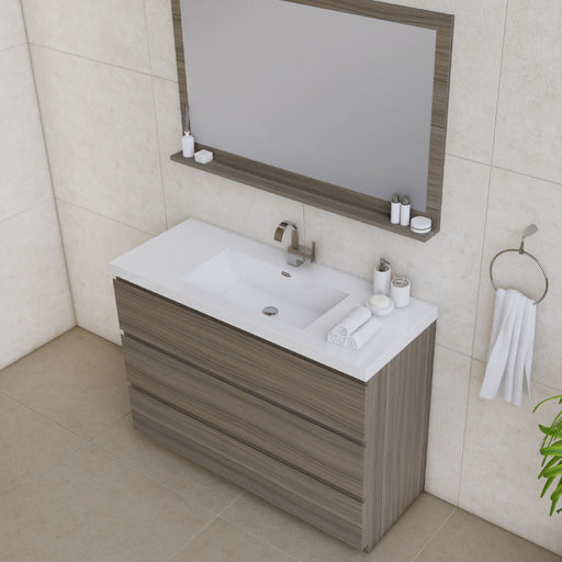 Alya Bath | Paterno 48" Modern Freestanding Bathroom Vanity in Gray Alya Bath - Vanities Alya Bath   