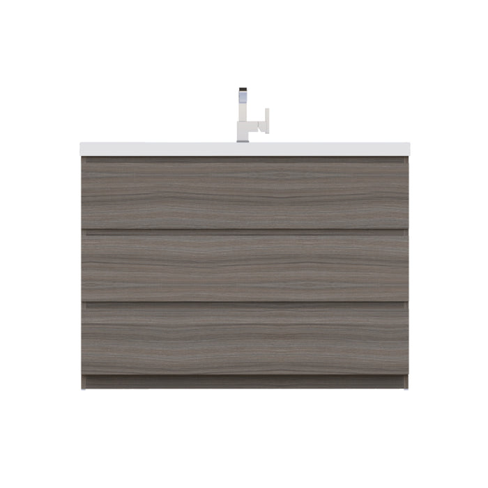 Alya Bath | Paterno 48" Modern Freestanding Bathroom Vanity in Gray Alya Bath - Vanities Alya Bath   