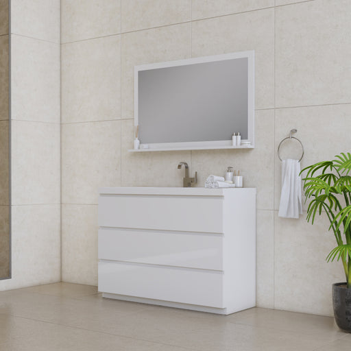 Alya Bath | Paterno 48" Modern Freestanding Bathroom Vanity in White Alya Bath - Vanities Alya Bath   