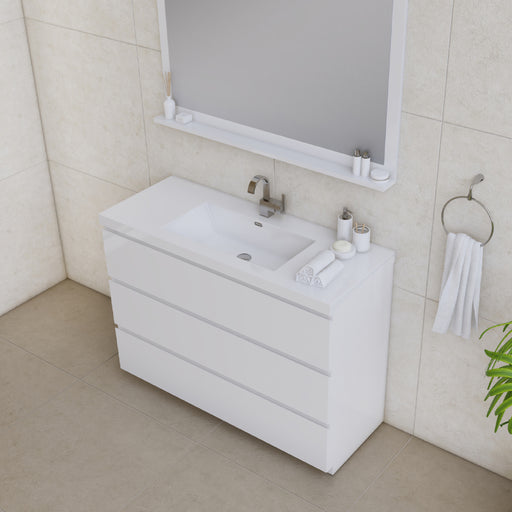 Alya Bath | Paterno 48" Modern Freestanding Bathroom Vanity in White Alya Bath - Vanities Alya Bath   