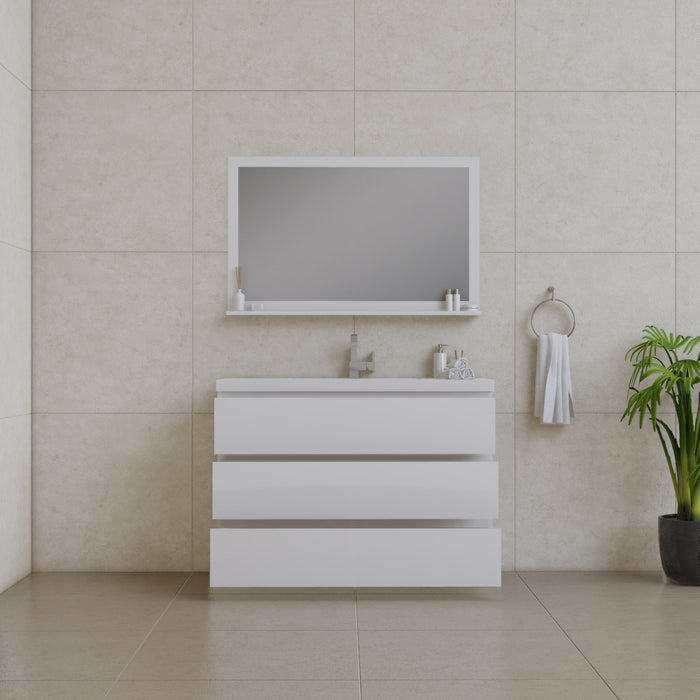 Alya Bath | Paterno 48" Modern Freestanding Bathroom Vanity in White Alya Bath - Vanities Alya Bath   