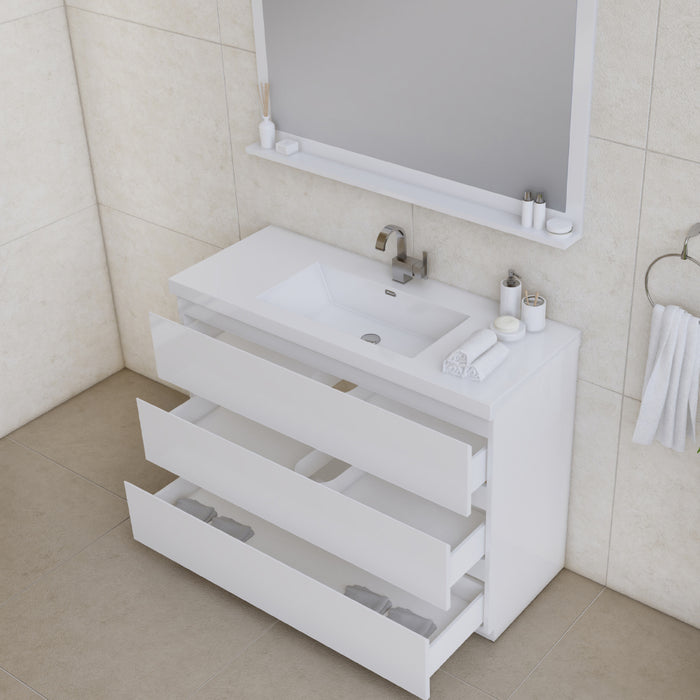 Alya Bath | Paterno 48" Modern Freestanding Bathroom Vanity in White Alya Bath - Vanities Alya Bath   