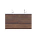 Alya Bath | Paterno 60" Double Modern Freestanding Bathroom Vanity in Rosewood Alya Bath - Vanities Alya Bath   