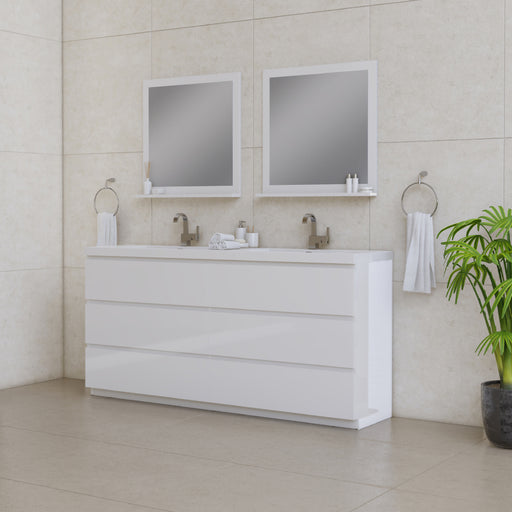 Alya Bath | Paterno 72" Modern Freestanding Bathroom Vanity in White Alya Bath - Vanities Alya Bath   
