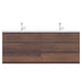 Alya Bath | Paterno 84" Modern Freestanding Bathroom Vanity in Rosewood Alya Bath - Vanities Alya Bath   